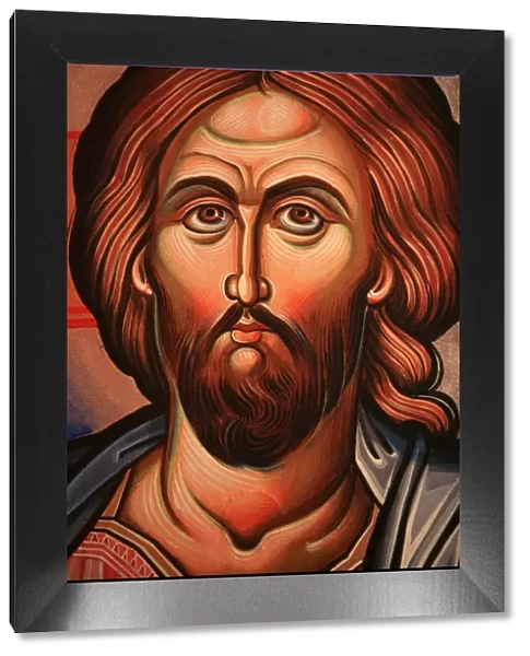 Greek Orthodox icon depicting Christ, Thessaloniki, Macedonia, Greece, Europe
