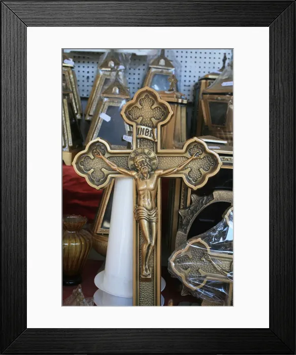 Framed Print : Religious objects for sale, Thessaloniki, Macedonia, Greece, Europe Framed Print : Religious objects for sale, Thessaloniki, Macedonia, Greece, Europe