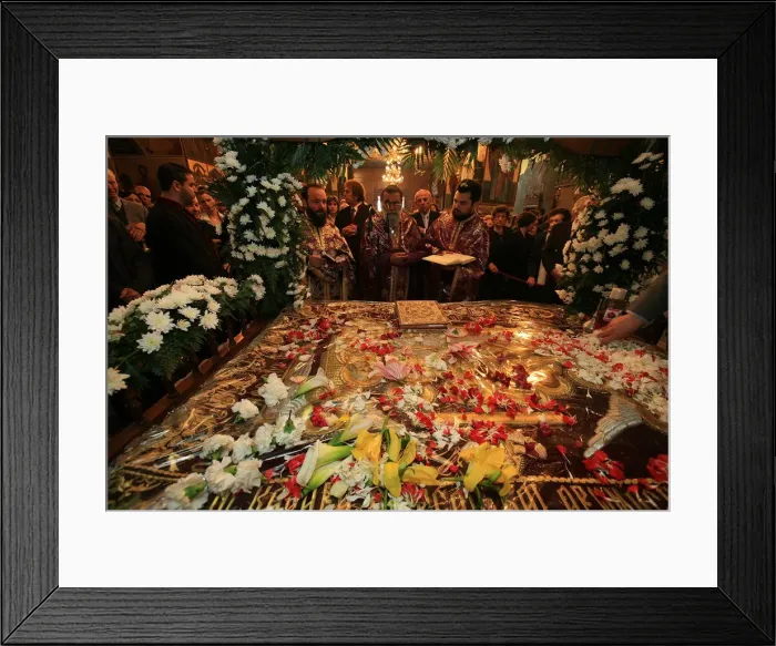 Framed Print : Good Friday in St. Gregory Palamas church, Thessaloniki, Macedonia, Greece, Europe Framed Print : Good Friday in St. Gregory Palamas church, Thessaloniki, Macedonia, Greece, Europe