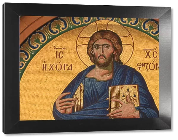 Greek Orthodox icon depicting Jesus Christ, Thessalonica, Macedonia, Greece, Europe