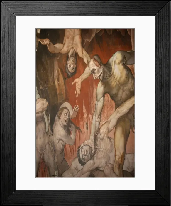 Framed Print : Fresco depicting hell, Duomo, Florence, Tuscany, Italy, Europe Framed Print : Fresco depicting hell, Duomo, Florence, Tuscany, Italy, Europe
