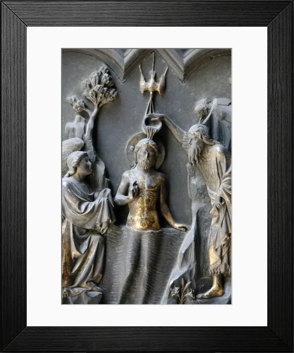 Framed Print : Jesuss baptism, Duomo, Florence, Tuscany, Italy, Europe Framed Print : Jesuss baptism, Duomo, Florence, Tuscany, Italy, Europe
