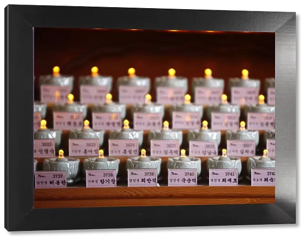 Funeral candles, Seoul, South Korea, Asia