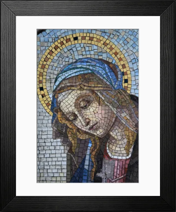 Framed Print : Mosaic of the Virgin Mary, Milano Monumental Cemetery, Milan, Lombardy, Italy, Europe Framed Print : Mosaic of the Virgin Mary, Milano Monumental Cemetery, Milan, Lombardy, Italy, Europe