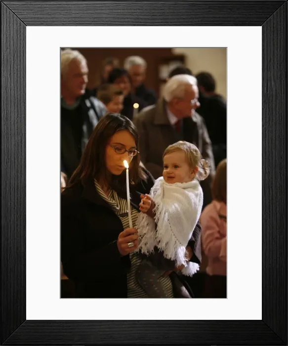 Framed Print : Catholic baptism Framed Print : Catholic baptism