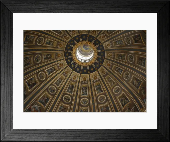 Framed Print : Dome of St. Peters Basilica, Rome, Lazio, Italy, Europe Framed Print : Dome of St. Peters Basilica, Rome, Lazio, Italy, Europe