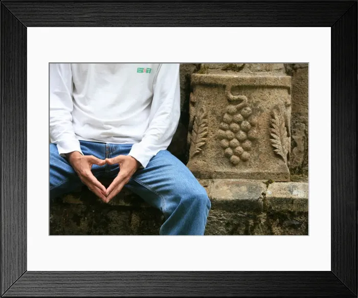 Framed Print : Man in a monastery Framed Print : Man in a monastery