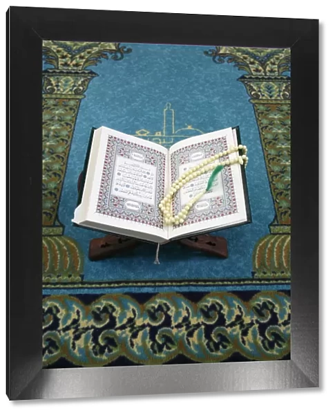 Koran and prayer beads, Lyon, Rhone, France, Europe