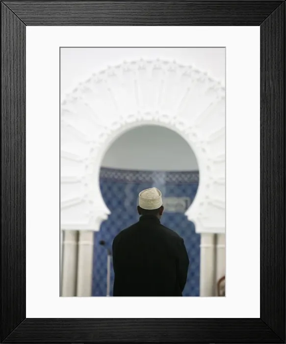 Framed Print : Muslim in Lyon mosque, Lyon, Rhone, France, Europe Framed Print : Muslim in Lyon mosque, Lyon, Rhone, France, Europe