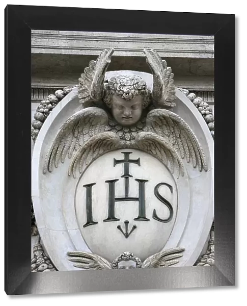 Jesus monogram, Rome, Lazio, Italy, Europe
