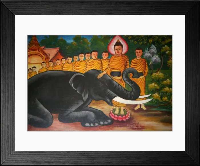 Framed Print : Scene from the life of the Buddha, Vientiane, Laos, Indochina, Southeast Asia, Asia Framed Print : Scene from the life of the Buddha, Vientiane, Laos, Indochina, Southeast Asia, Asia