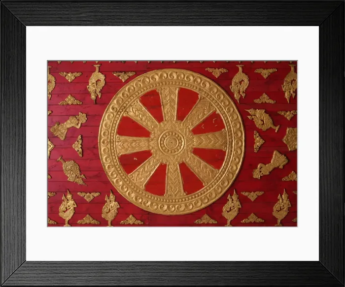 Framed Print : Dharma Wheel at Wat Si Muang, Vientiane, Laos, Indochina, Southeast Asia, Asia Framed Print : Dharma Wheel at Wat Si Muang, Vientiane, Laos, Indochina, Southeast Asia, Asia