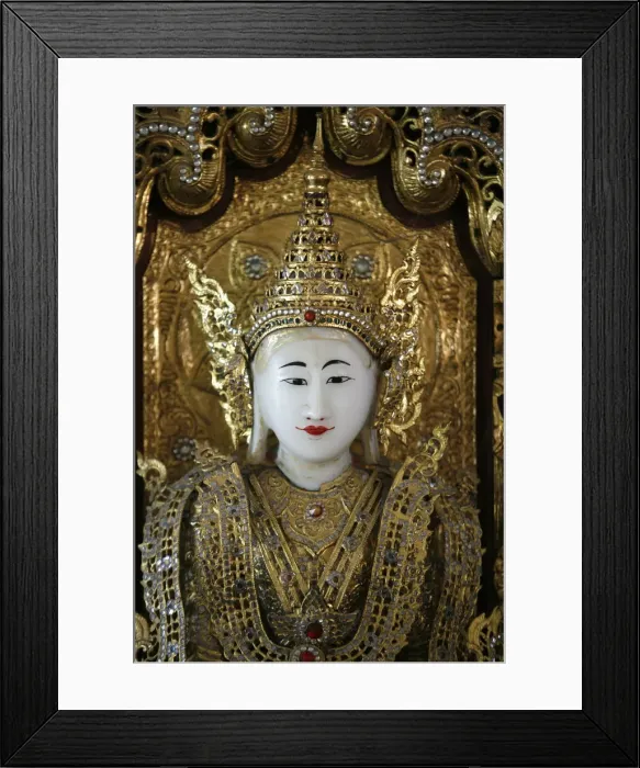 Framed Print : Burmese marble Buddha, Dharmikarama temple, Penang, Malaysia, Southeast Asia, Asia Framed Print : Burmese marble Buddha, Dharmikarama temple, Penang, Malaysia, Southeast Asia, Asia