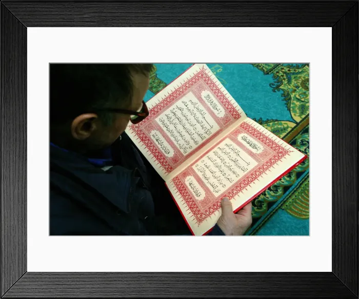 Framed Print : Koran reading at the Lyon great mosque, Lyon, Rhone, France, Europe Framed Print : Koran reading at the Lyon great mosque, Lyon, Rhone, France, Europe