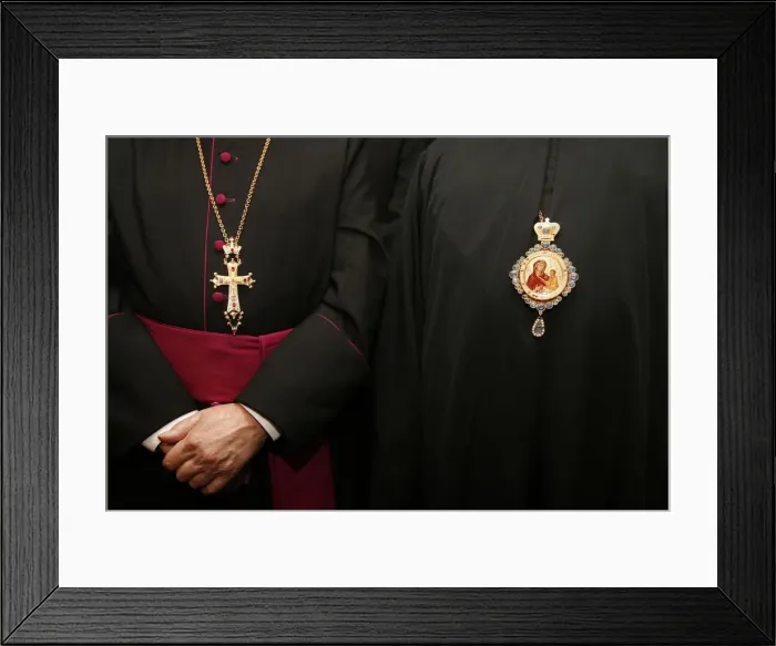 Framed Print : Roman Catholic and Orthodox bishops, Paris, France, Europe Framed Print : Roman Catholic and Orthodox bishops, Paris, France, Europe