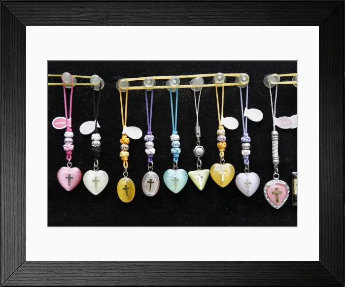 Framed Print : Christian jewelry, Seoul, South Korea, Asia