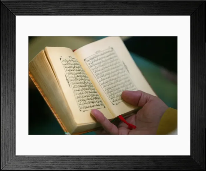 Framed Print : Koran reading, Lyon, Rhone, France, Europe Framed Print : Koran reading, Lyon, Rhone, France, Europe