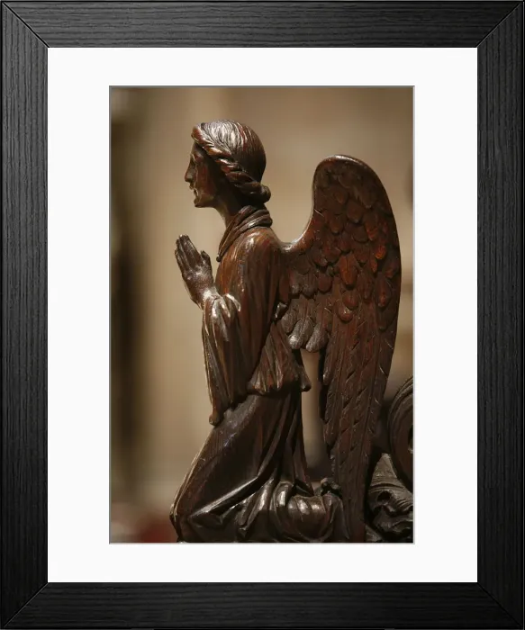 Framed Print : Praying angel, New York, United States of America, North America Framed Print : Praying angel, New York, United States of America, North America