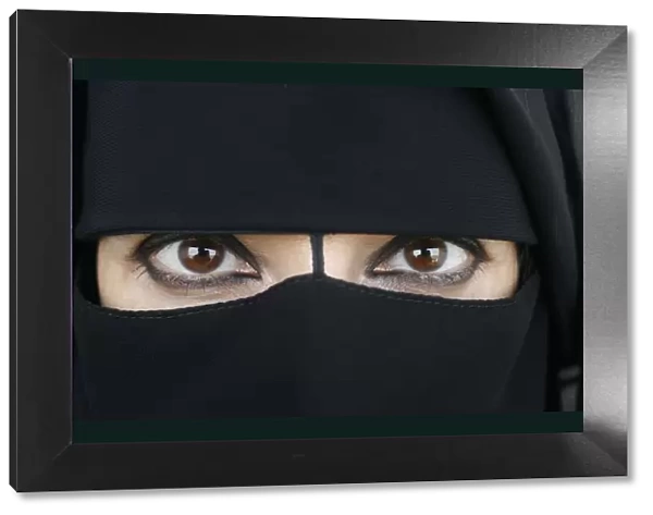 Woman wearing Islamic veil