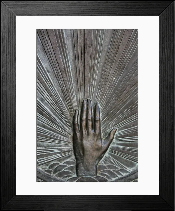 Framed Print : Praying hands, New York, United States of America, North America Framed Print : Praying hands, New York, United States of America, North America
