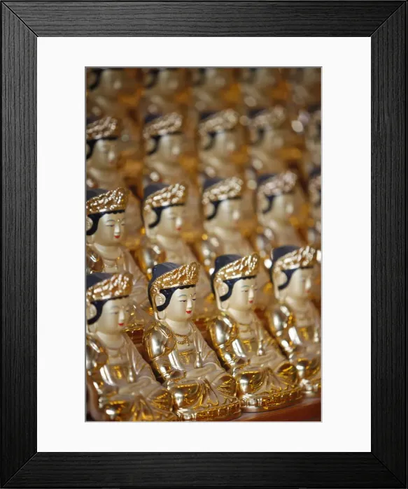 Framed Print : Small statues of the Bodhisattva of Compassion, Bongeunsa Temple, Seoul, South Korea Framed Print : Small statues of the Bodhisattva of Compassion, Bongeunsa Temple, Seoul, South Korea