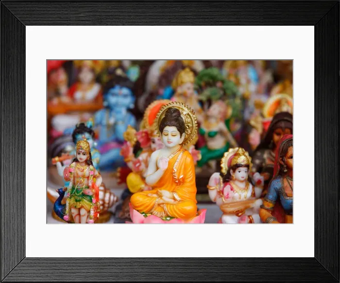 Framed Print : Hindu statues, France, Europe Framed Print : Hindu statues, France, Europe
