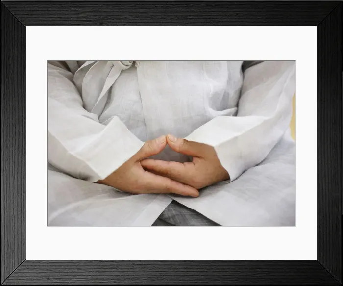 Framed Print : Zen meditation, Seoul, South Korea, Asia