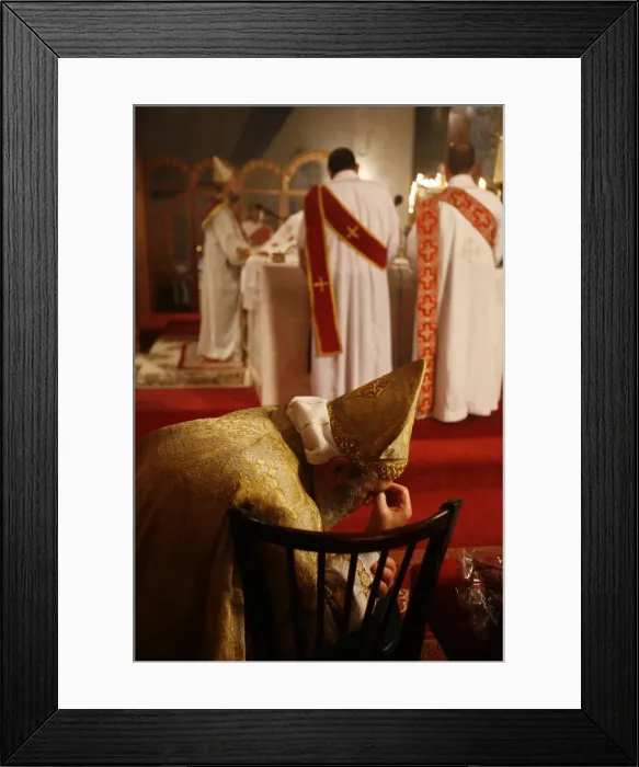 Framed Print : Orthodox Coptic celebration, Chatenay-Malabry, Hauts-de-Seine, France, Europe Framed Print : Orthodox Coptic celebration, Chatenay-Malabry, Hauts-de-Seine, France, Europe