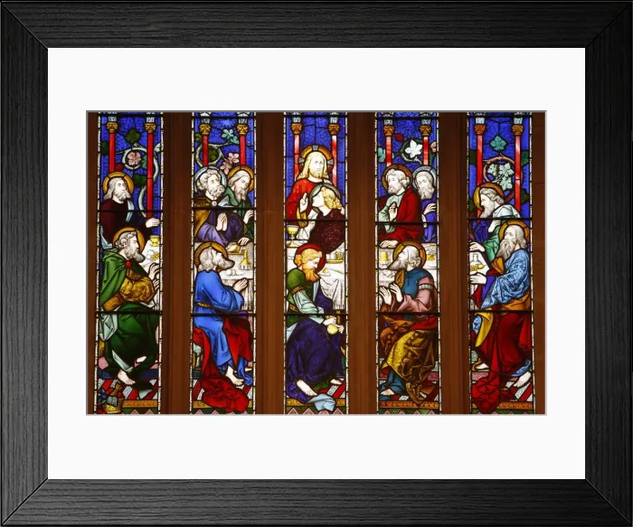 Framed Print : Last Supper stained glass window in St. Andrews cathedral, Sydney, New South Wales Framed Print : Last Supper stained glass window in St. Andrews cathedral, Sydney, New South Wales