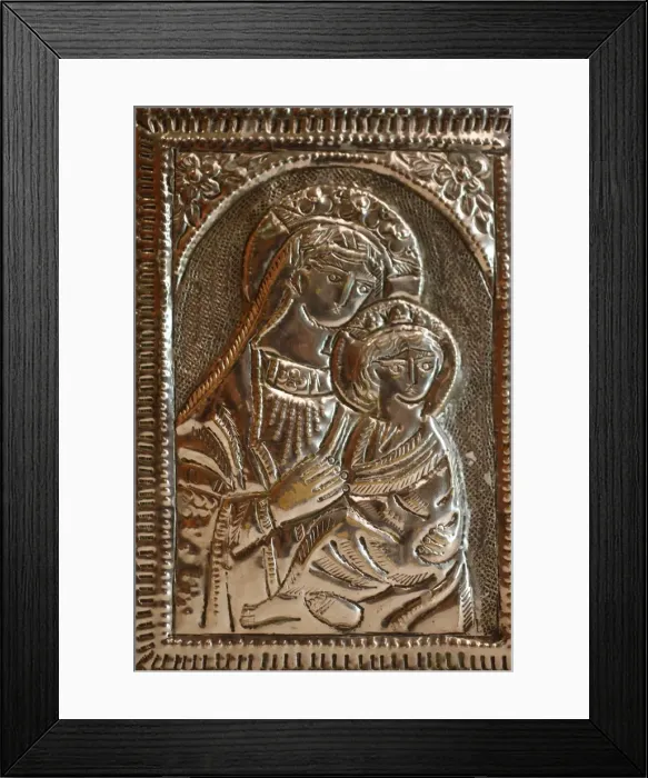 Framed Print : Orthodox Coptic gospel case, Chatenay-Malabry, Hauts-de-Seine, France, Europe