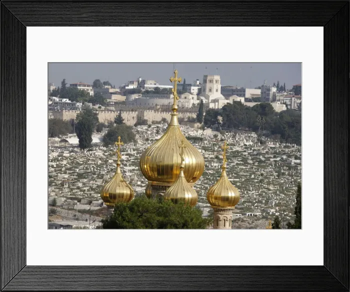 Framed Print : Mary Magdalene Russian Orthodox church on Mount of Olives, Jerusalem, Israel, Middle East Framed Print : Mary Magdalene Russian Orthodox church on Mount of Olives, Jerusalem, Israel, Middle East