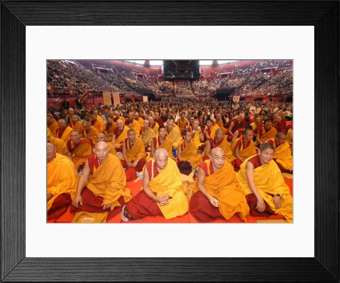 Framed Print : Buddhist conference, Paris, France, Europe Framed Print : Buddhist conference, Paris, France, Europe