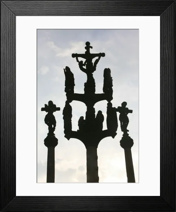 Framed Print : Saint-Thegonnec calvary, depicting the Crucifixion, Saint Thegonne, Finistere, Brittany Framed Print : Saint-Thegonnec calvary, depicting the Crucifixion, Saint Thegonne, Finistere, Brittany