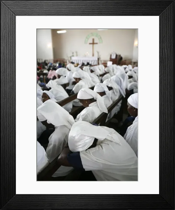 Framed Print : Makelekele evangelical church, Brazzaville, Congo, Africa Framed Print : Makelekele evangelical church, Brazzaville, Congo, Africa