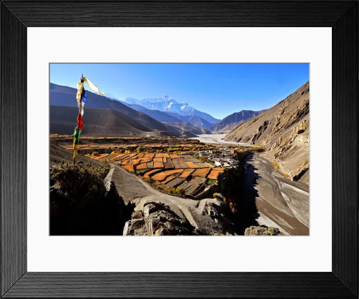 Framed Print : Kagbeni village and Kali Gandaki River, Mustang, Nepal, Himalayas, Asia Framed Print : Kagbeni village and Kali Gandaki River, Mustang, Nepal, Himalayas, Asia
