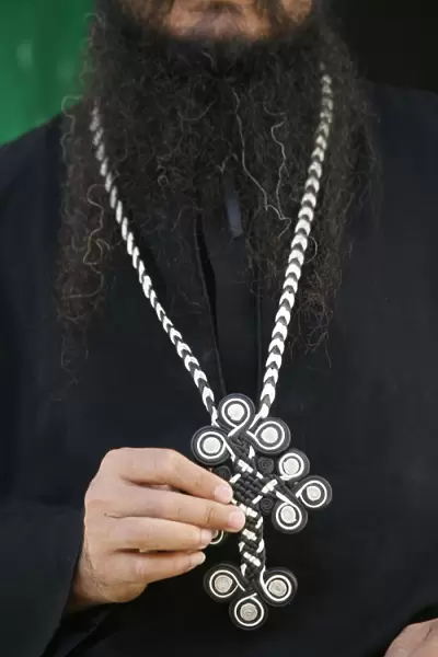 Egyptian Orthodox Coptic priest, Jerusalem, Israel, Middle East