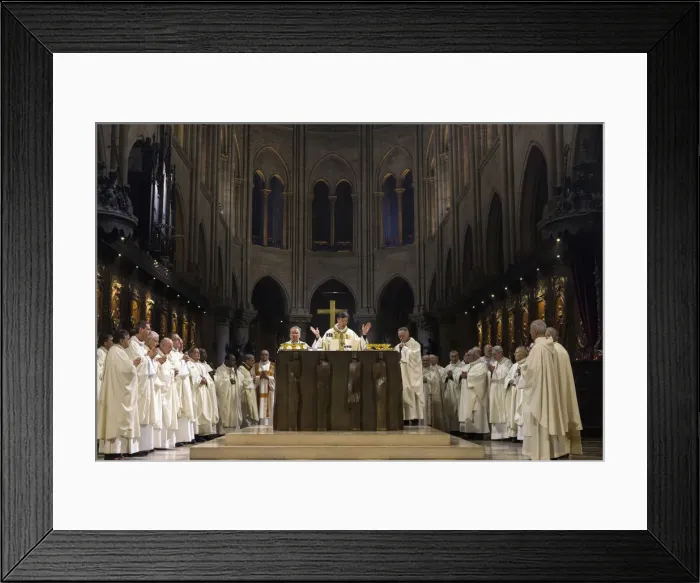 Framed Print : Michel Aupetits first Mass as Paris Archbishop at Notre Dame de Paris Cathedral Framed Print : Michel Aupetits first Mass as Paris Archbishop at Notre Dame de Paris Cathedral