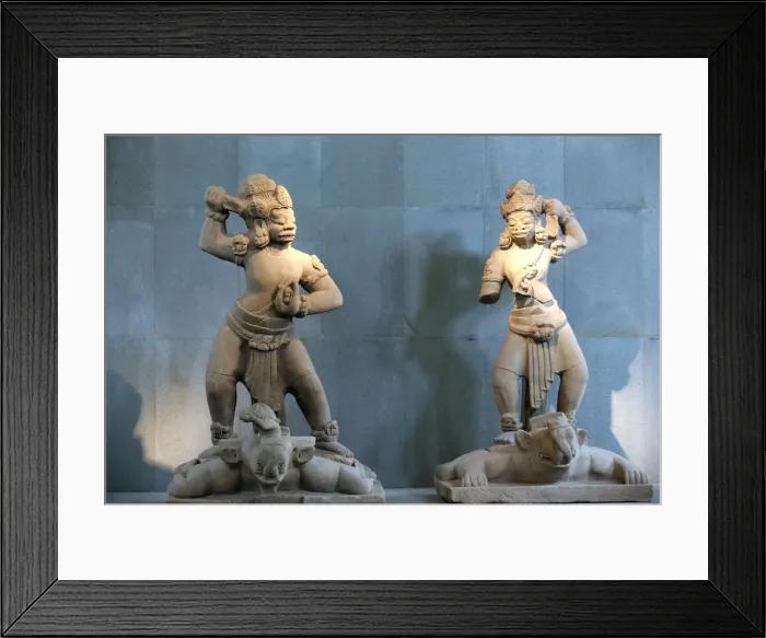 Framed Print : Demigod guarding the gateway, dating from the 10th century, Museum of Cham Sculpture Framed Print : Demigod guarding the gateway, dating from the 10th century, Museum of Cham Sculpture