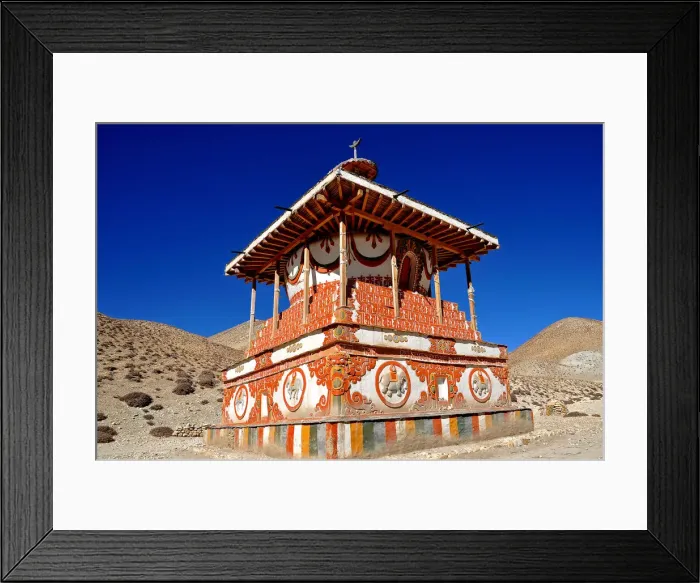 Framed Print : Buddhist stupa (chorten) near Tsarang village, Mustang, Nepal, Himalayas, Asia Framed Print : Buddhist stupa (chorten) near Tsarang village, Mustang, Nepal, Himalayas, Asia