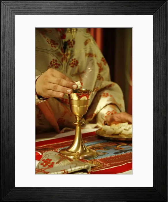 Framed Print : Melkite priest celebrating Mass, Nazareth, Galilee, Israel, Middle East Framed Print : Melkite priest celebrating Mass, Nazareth, Galilee, Israel, Middle East