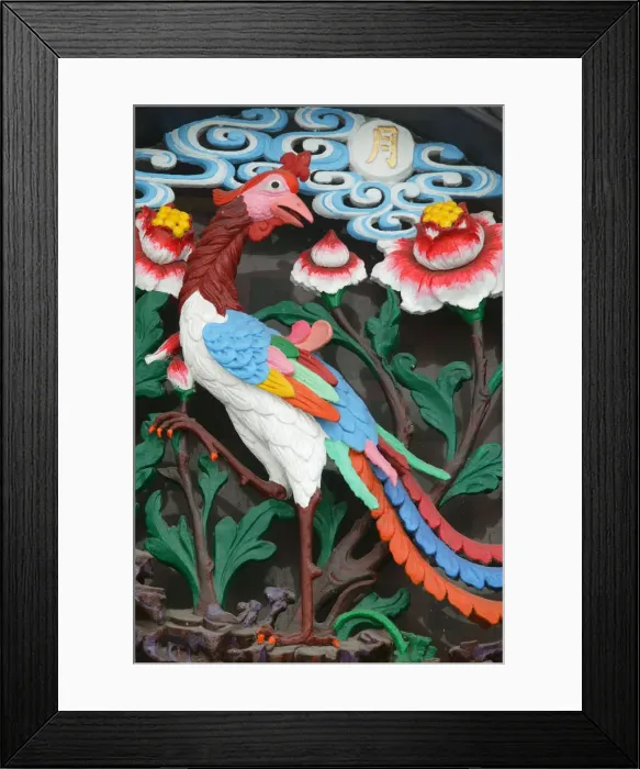 Framed Print : Phoenix, Jade Buddha Temple, Shanghai, China, Asia
