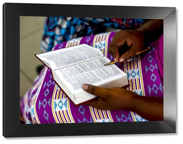 Sunday service at MEIA Evangelical Church, Grand Bassam, Ivory Coast, West Africa, Africa