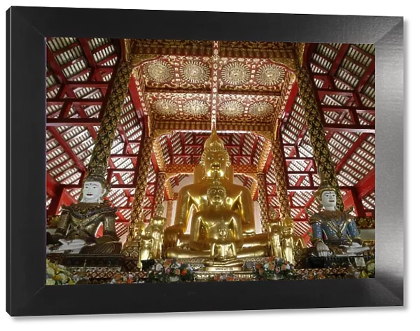 Buddha statues in Wat Suandok, Chiang Mai, Thailand, Southeast Asia, Asia