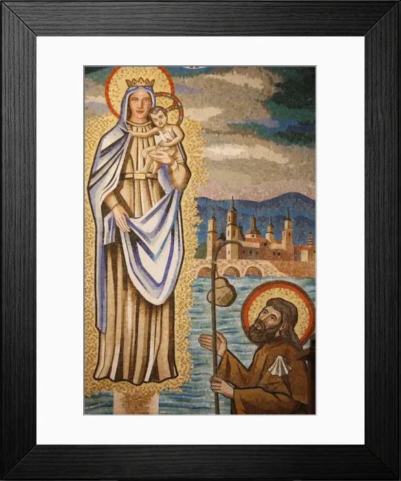 Framed Print : Pilgrim kneeling before the Virgin, Annunciation Basilica, Nazareth, Galilee, Israel Framed Print : Pilgrim kneeling before the Virgin, Annunciation Basilica, Nazareth, Galilee, Israel