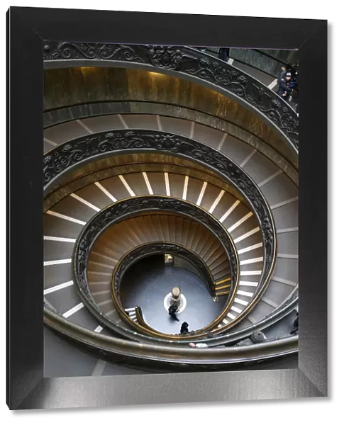 Spiral staircase, Vatican Museum, Rome, Lazio, Italy, Europe
