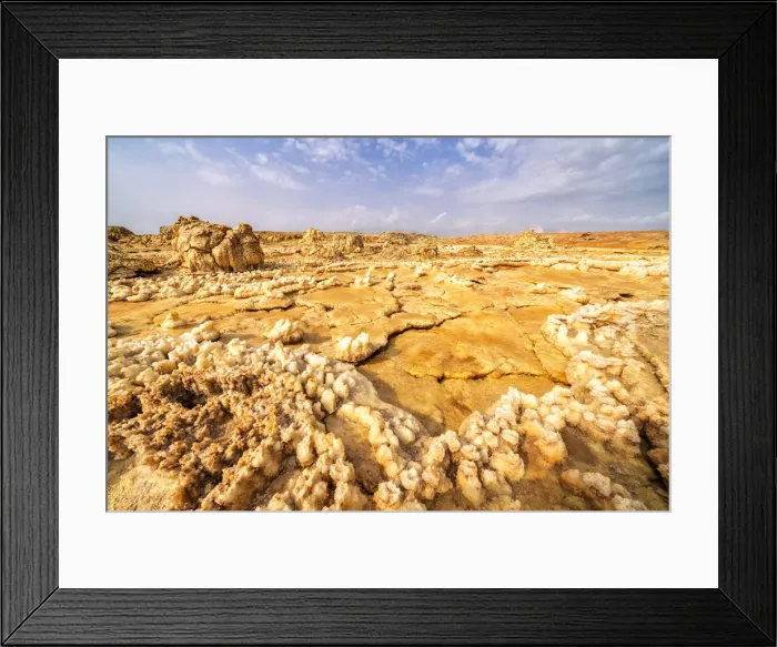 Framed Print : Volcanic salt rocks, Dallol, Danakil Depression, Afar Region, Ethiopia, Africa Framed Print : Volcanic salt rocks, Dallol, Danakil Depression, Afar Region, Ethiopia, Africa