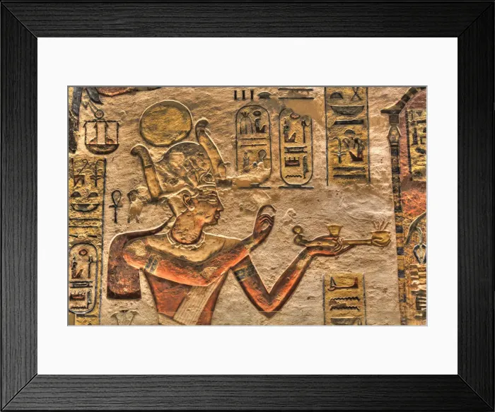 Framed Print : Relief of the Pharaoh, Tomb of Ramses III, KV11, Valley of the Kings Framed Print : Relief of the Pharaoh, Tomb of Ramses III, KV11, Valley of the Kings