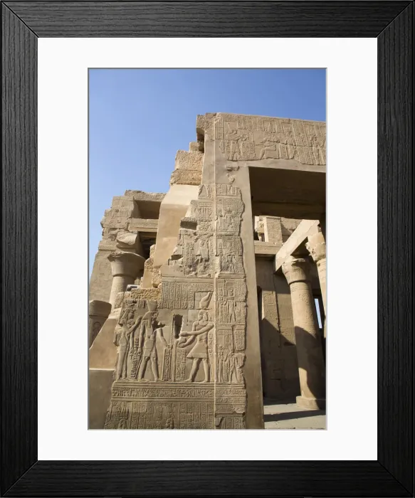 Framed Print : Wall with Reliefs, Temple of Sobek and Haroeris, Kom Ombo, Egypt, North Africa, Africa Framed Print : Wall with Reliefs, Temple of Sobek and Haroeris, Kom Ombo, Egypt, North Africa, Africa