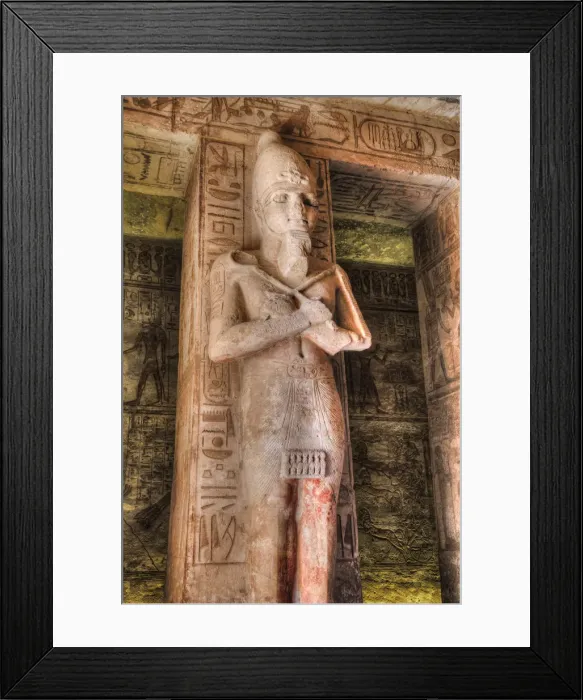 Framed Print : Ramses II statue, Hypostyle Hall, Ramses II Temple, UNESCO World Heritage Site Framed Print : Ramses II statue, Hypostyle Hall, Ramses II Temple, UNESCO World Heritage Site