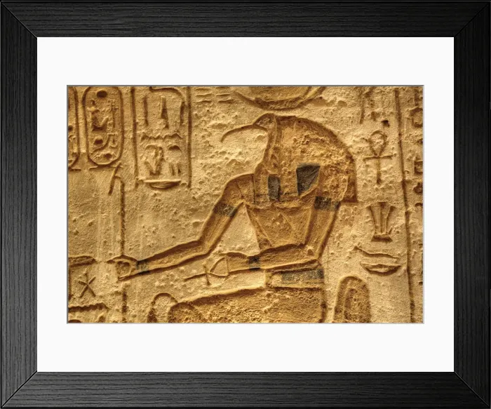 Framed Print : God Thoth, Sunken Relief, Lateral Chamber, Ramses II Temple, UNESCO World Heritage Site Framed Print : God Thoth, Sunken Relief, Lateral Chamber, Ramses II Temple, UNESCO World Heritage Site